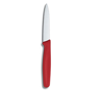 Victorinox 3.25" Serrated Paring Knife w/ Small Red Handle
