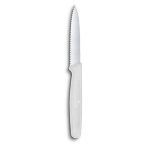 Victorinox 3.25" Serrated Paring Knife w/ Small White Handle