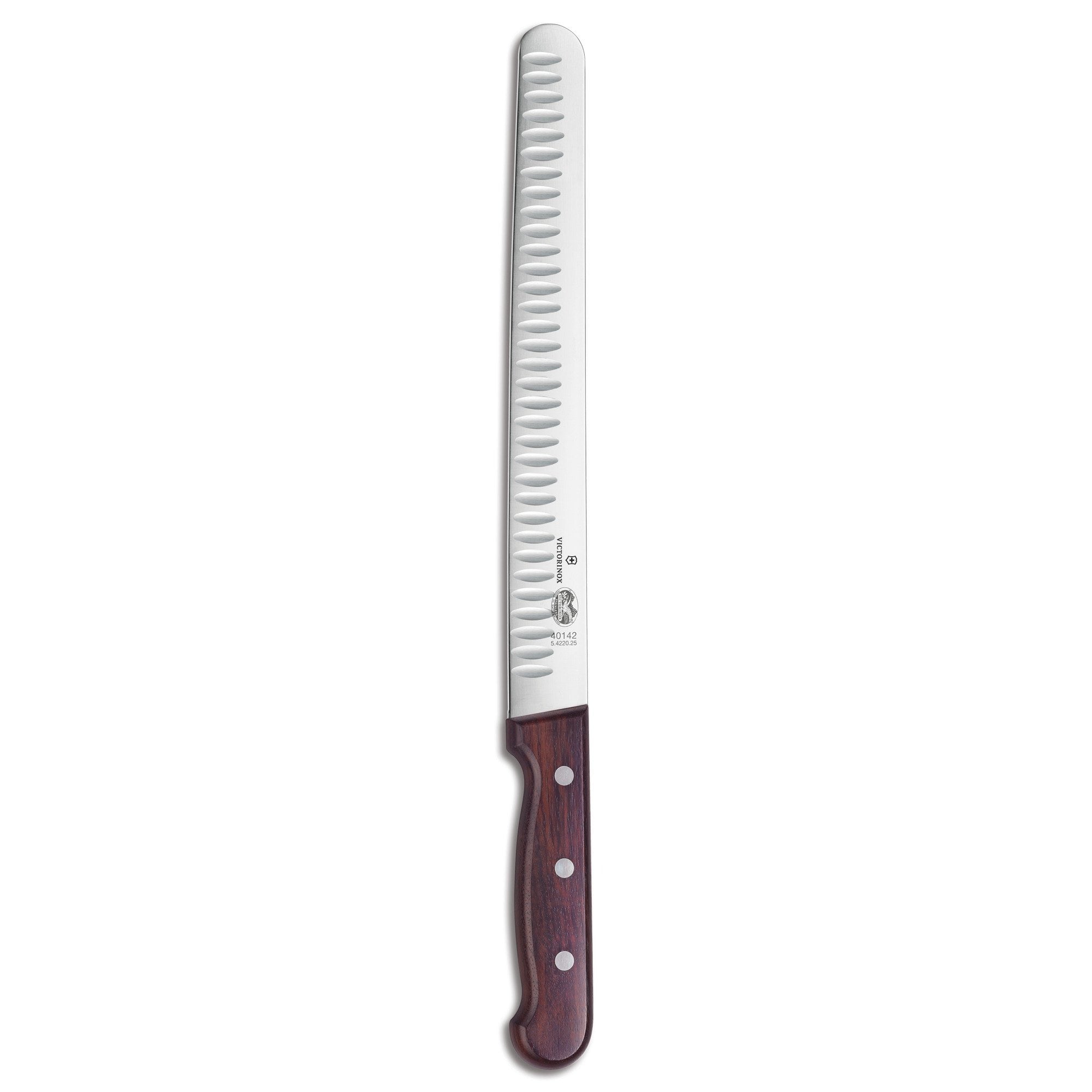 Victorinox Rosewood 10" Tall Roast Beef Slicing Knife w/ Hollow-Ground