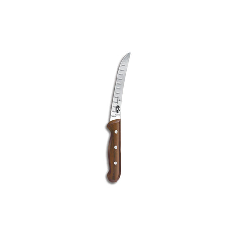 Victorinox Rosewood 6" Stiff Curved Extra-Tall Boning Knife w/ Hollow-Ground