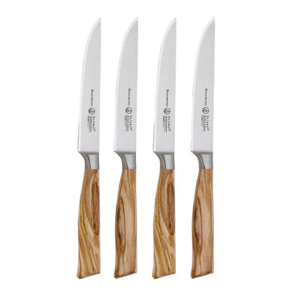 Messermeister Oliva Elite 4pc Steak Knife Set Fine Edge