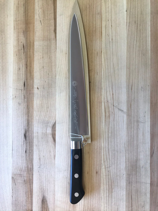 Kikuichi Swedish Gold Warikomi 240mm Sujihiki w/ Saya