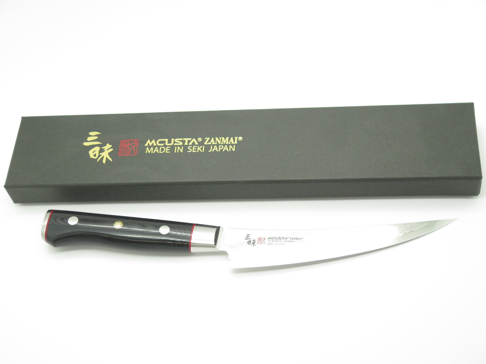 Japanese Steak Knife - ZANMAI - Classic Pro Damascus Zebra Serie 