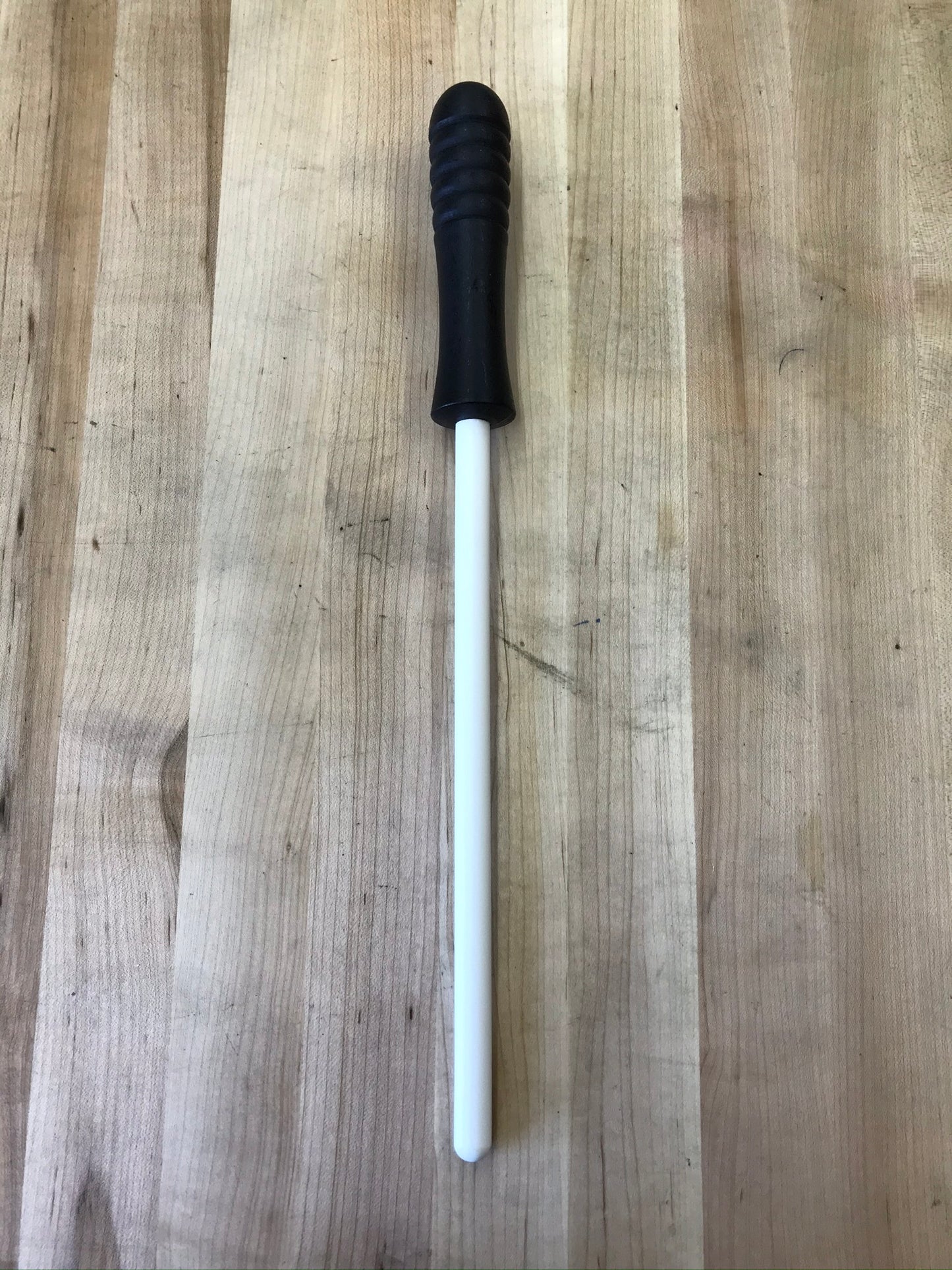 PEC Fine Ceramic 10" Honing Rod w/ Black Handle