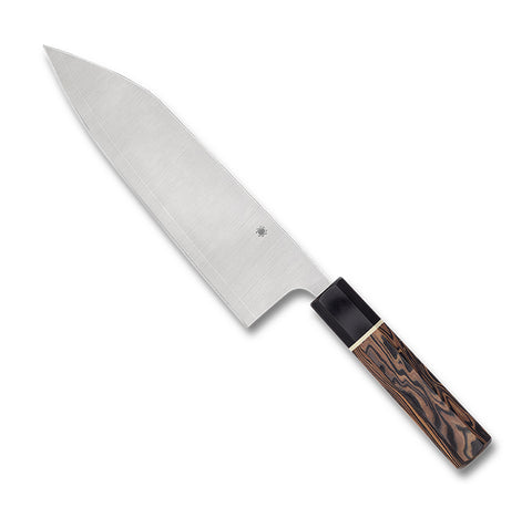 SPYDERCO Aogami Blue Steel Core 195mm (7.69") Bunka - Murray Carter Itamae Series