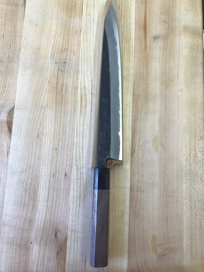 Kikuichi Kurouchi Carbon Steel 270mm (10.5") Sujihiki w/ Saya