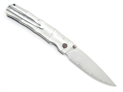 Mcusta MC-202G Shinra SPG2 Damascus Folder