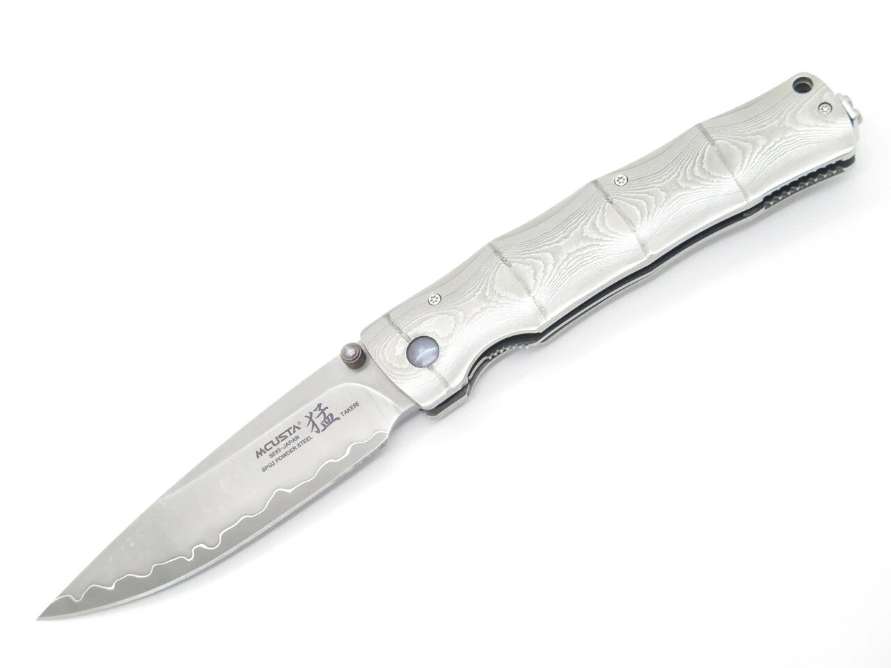 Mcusta MC-202G Shinra SPG2 Damascus Folder