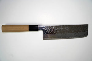 Kikuichi 67-Layer Mirror Damascus Tsuchime 165mm Nakiri