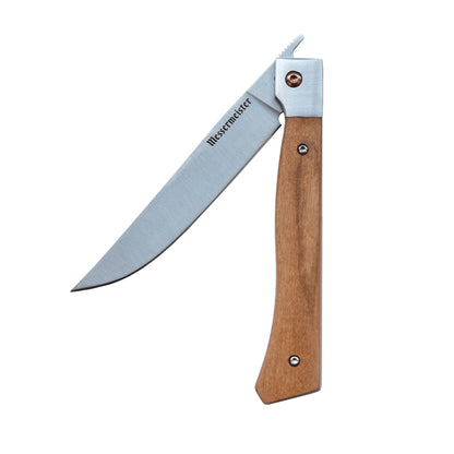 Messermeister 4 Piece Folding Steak Knife Set in a Leather Roll