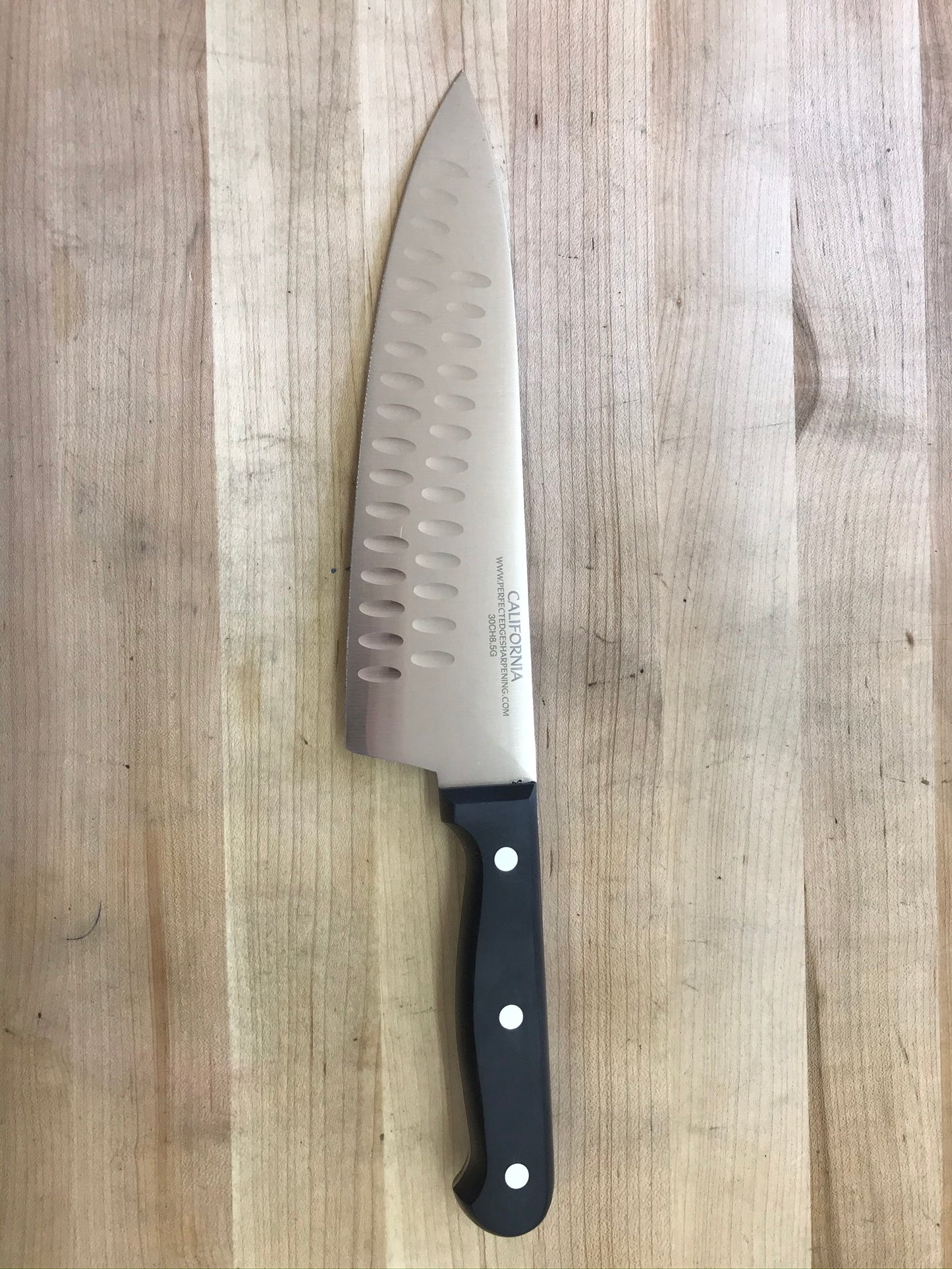 PEC California 8.5" Chef's Knife w/ Double Hollow-Ground