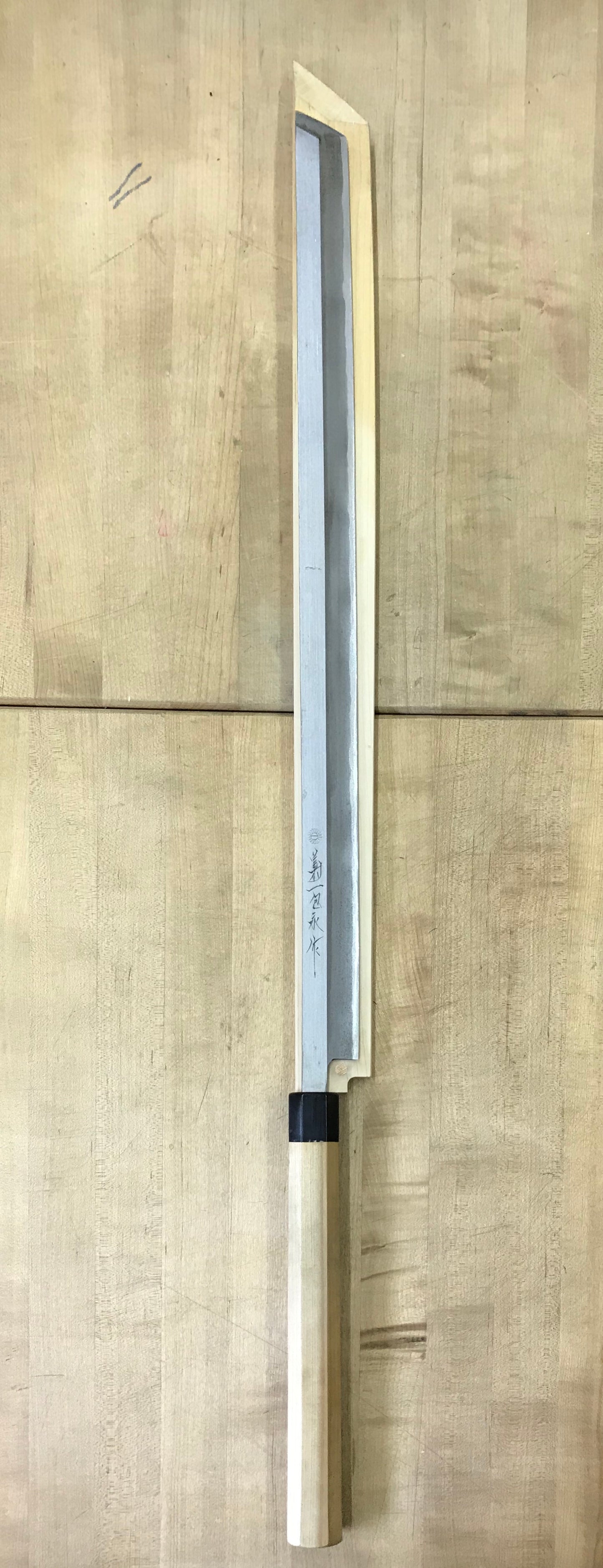 Kikuichi Tatsutogi 600mm (23.75") Magurokiri w/ Saya