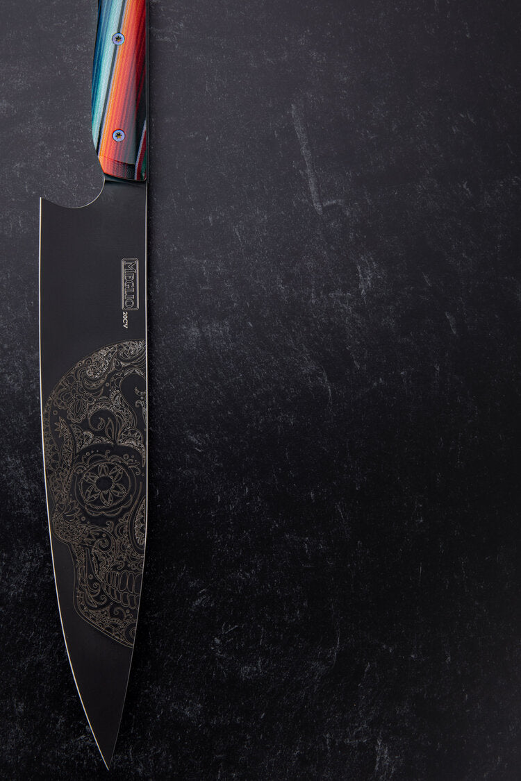 Meglio 10" Semi-custom MAGNACUT Cuchillo De La Muerte Western Chef's Knife