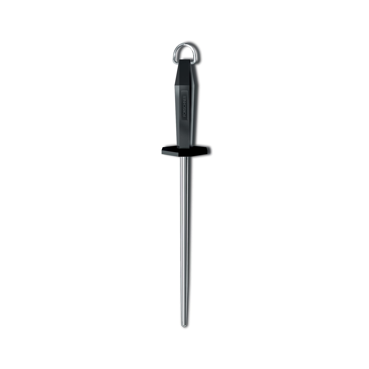 Victorinox 10" Smooth & Polished Cut Thin Round Honing Steel w/ Black Handle